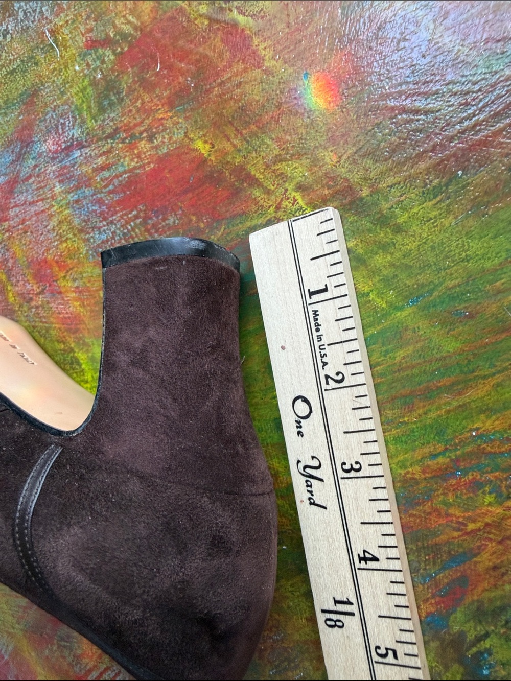 Salvatore Ferragamo Dark Brown Suede Block 3" Heel Pumps Shoes Sz. 8 Italy EUC - Picture 11 of 15